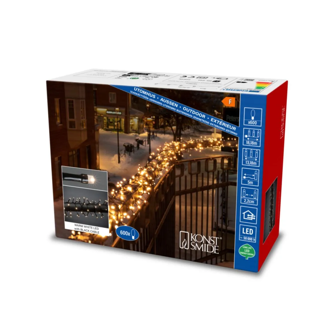 Konstsmide Micro LED Compactlights 600 warm weiße Dioden