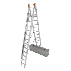 Krause Vielzweckleiter Tribilo 3 x 12 Sprossen mit Treppenfunktion