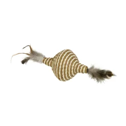 Kreisel mit Rassel und Federn 11 cm