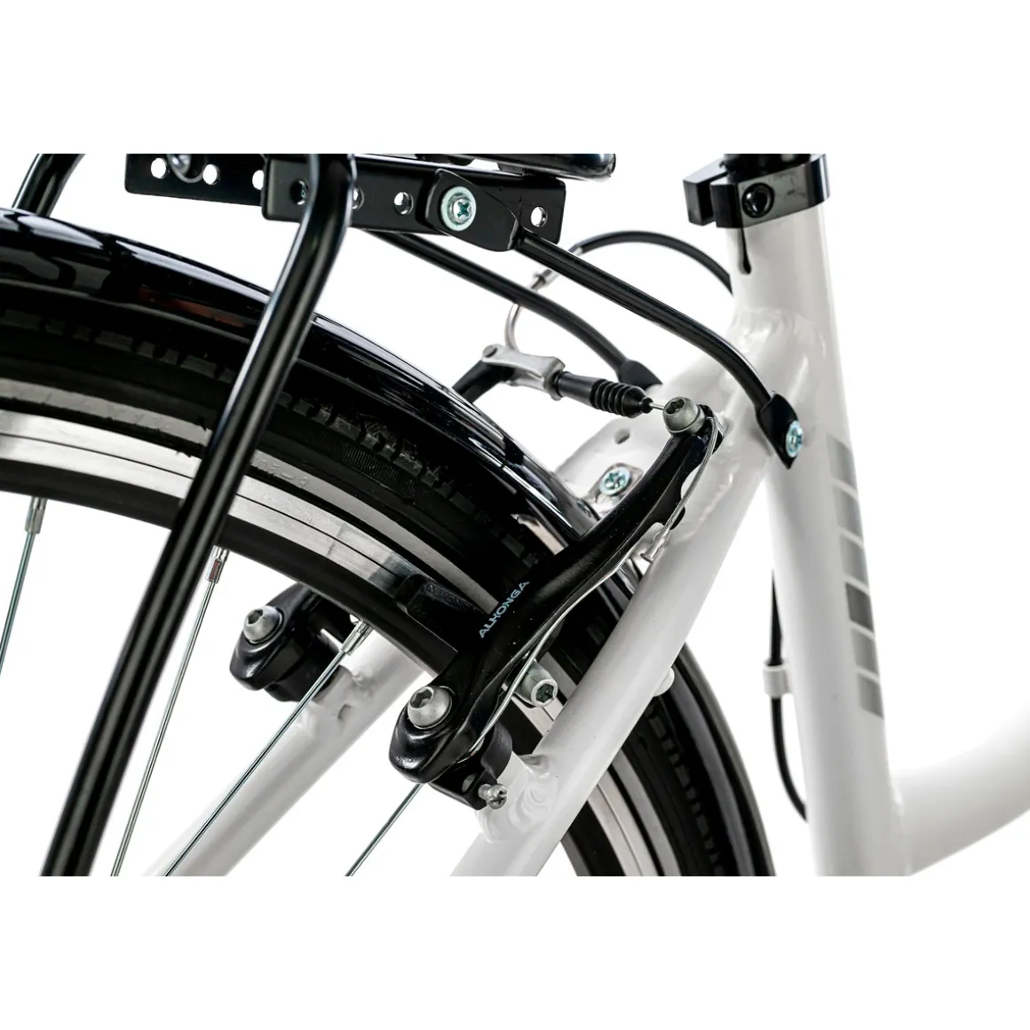 KS Cycling Trekkingrad Canterbury Damen Multilenker 48 cm weiß matt
