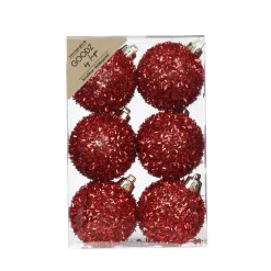 Kugelset 6cm Festive Red