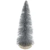 Kunstbaum am Holzsockel silber 10 x 10 x 20 cm