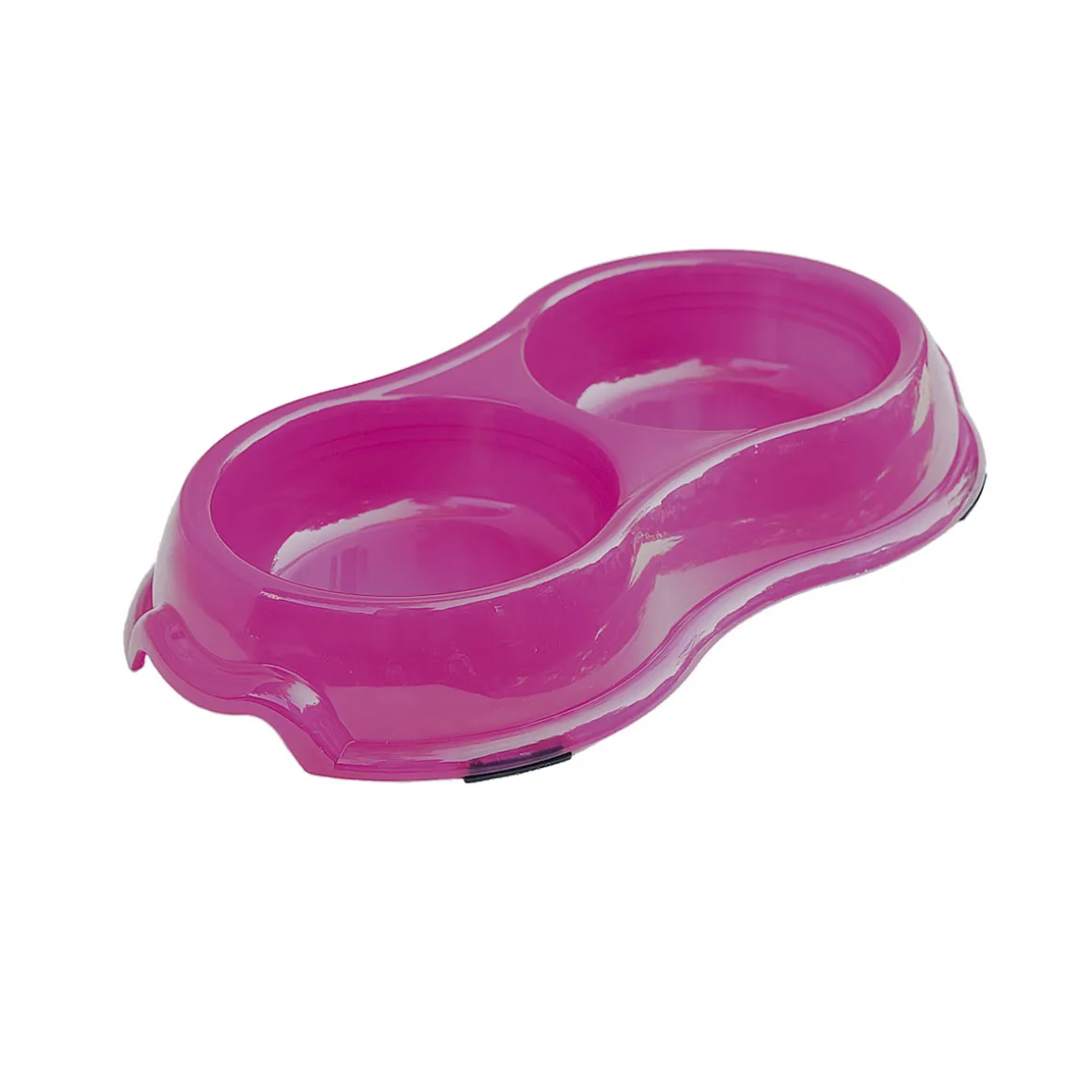 Kunststoffnapf transparent pink 2 x 325ml