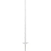 Kunststoffpfahl Basic Doppeltritt 105 cm weiß 5 Stück