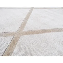 Kurzflorteppich „Luxury 210“ Elfenbein/Taupe, 120x170cm