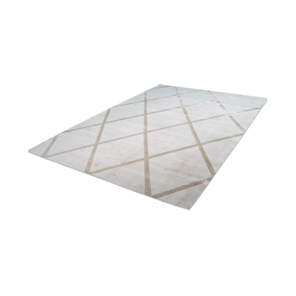 Kurzflorteppich „Luxury 210“ Elfenbein/Taupe, 120x170cm