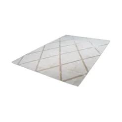 Kurzflorteppich „Luxury 210“ Elfenbein/Taupe, 200x290cm