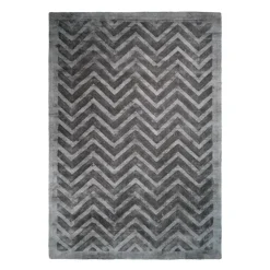 Kurzflorteppich „Luxury 410“ Grau/Anthrazit, 160x230cm
