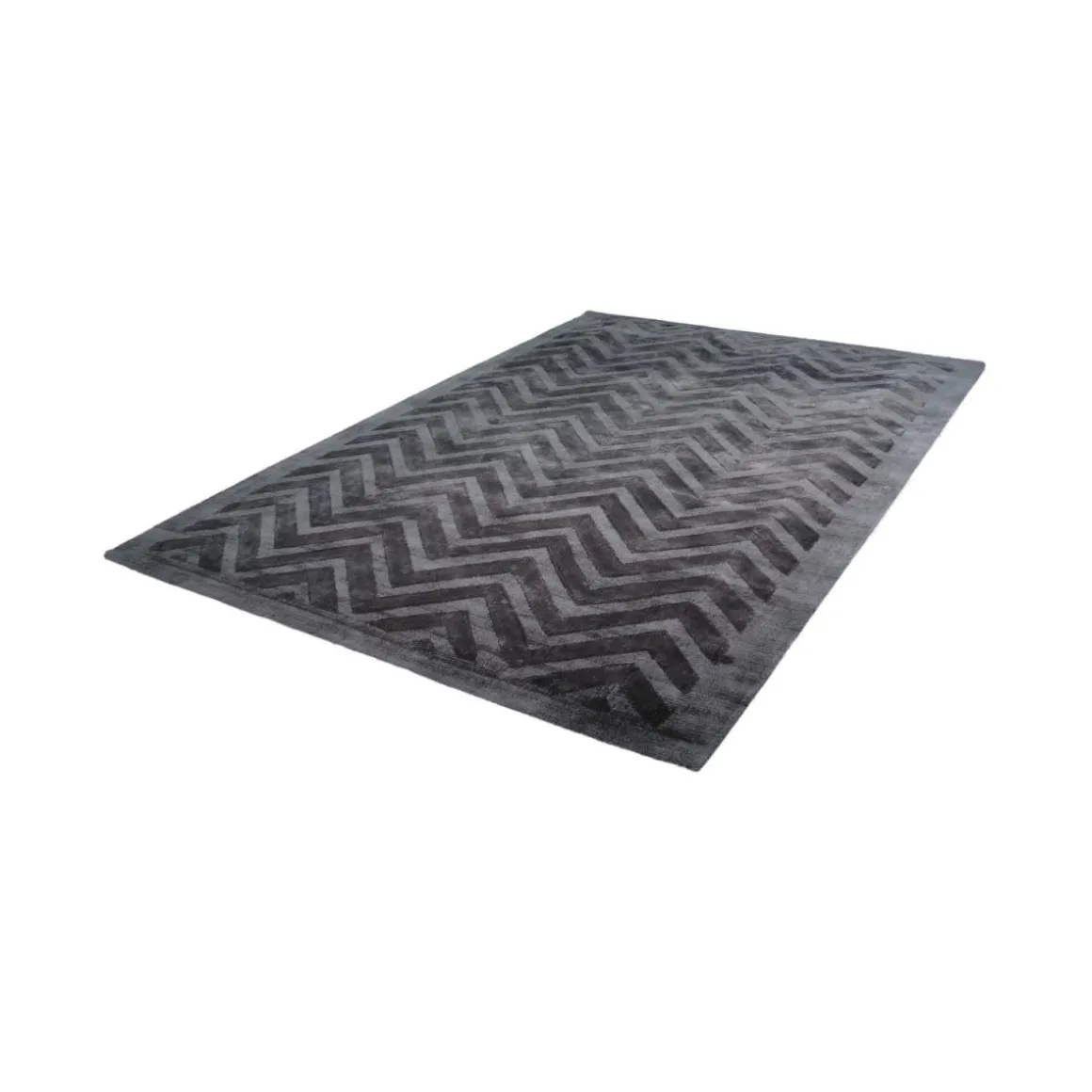 Kurzflorteppich „Luxury 410“ Grau/Anthrazit, 120x170cm