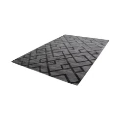 Kurzflorteppich „Luxury 310“ Grau/Anthrazit, 160x230cm