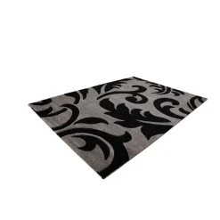 Kurzflorteppich Vintage 8400 grau
