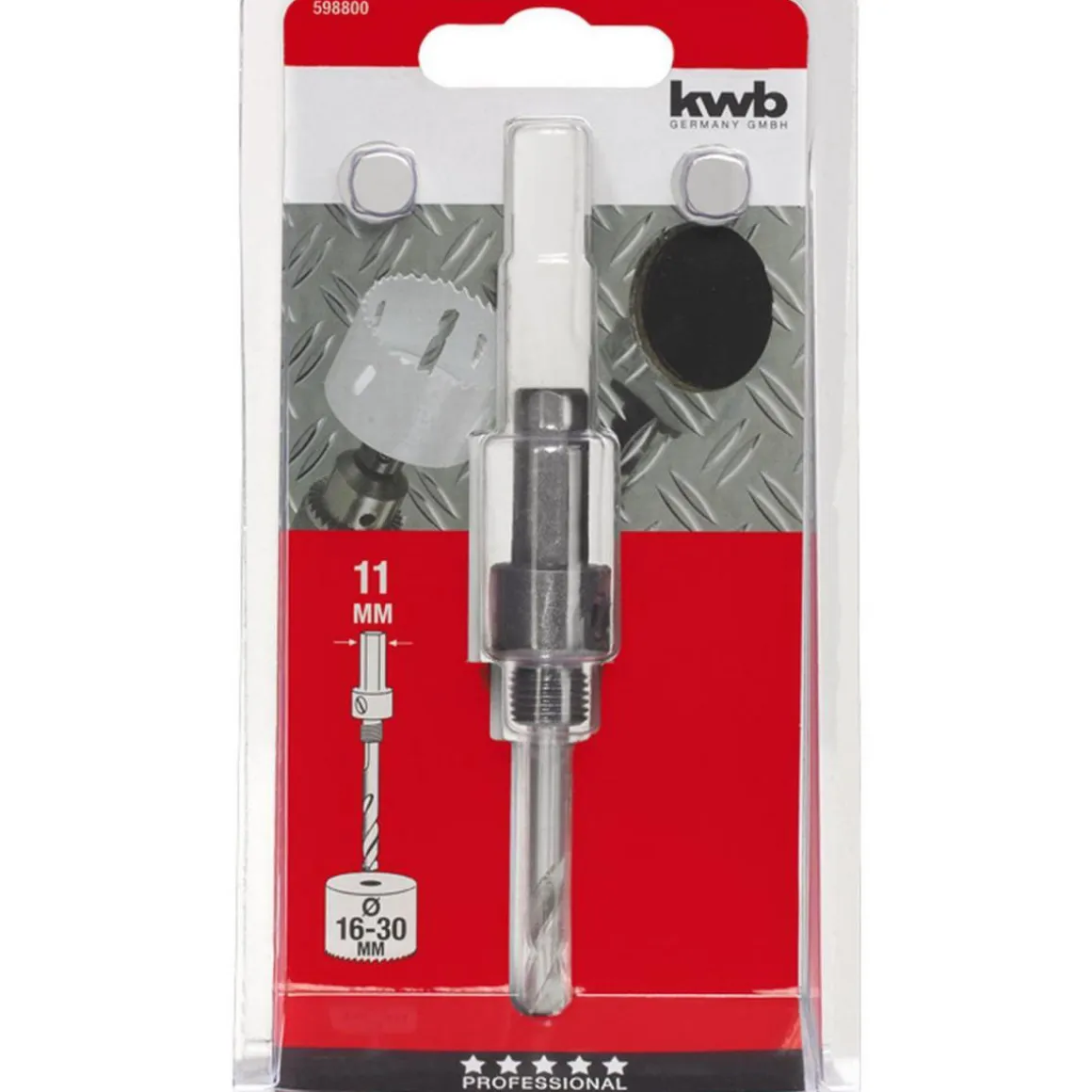 kwb Aufnahmeschaft für Lochsägen Durchmesser 16-30 mm