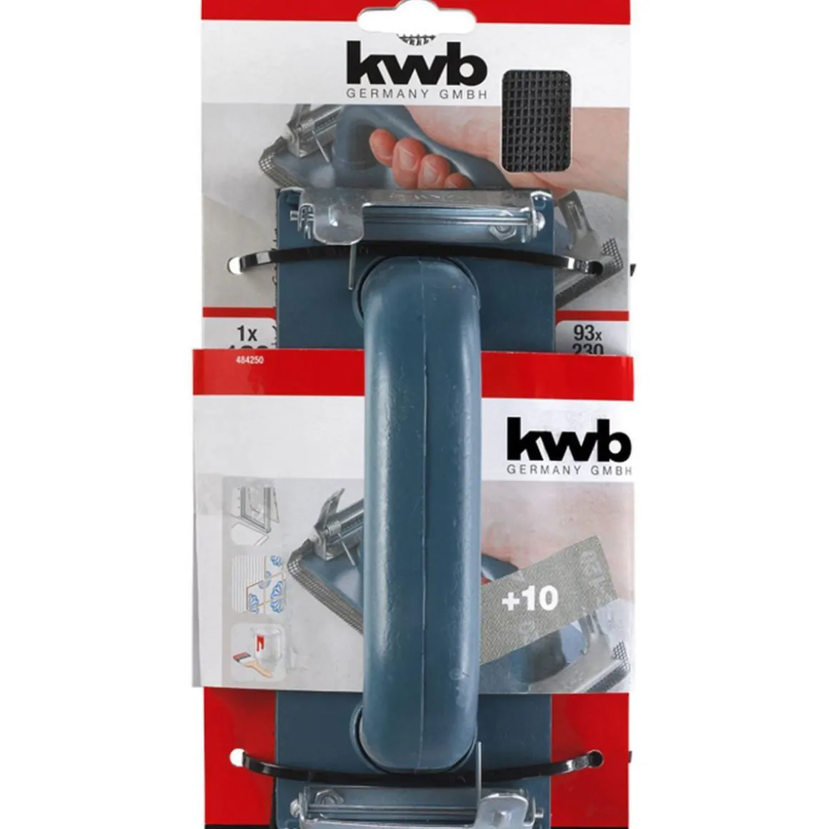 kwb Handschleifer-Set mit 12 Gitterleinenstreifen