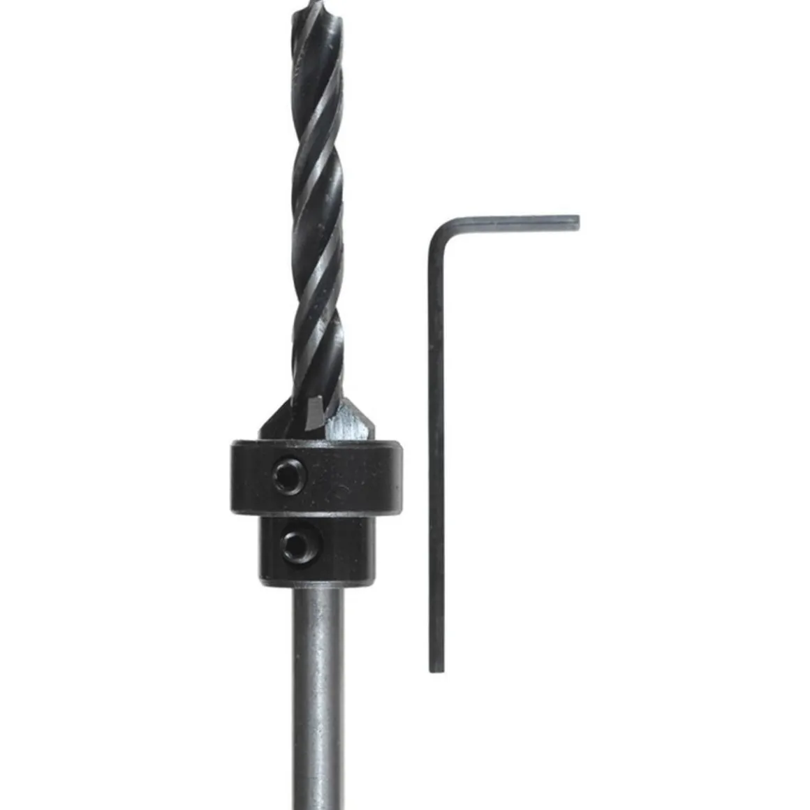kwb Holzspiralbohrer-Set mit Aufstecksenker und Tiefenstop 3 teilig Durchmesser 3 mm