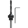 kwb Holzspiralbohrer-Set mit Aufstecksenker und Tiefenstop 3 teilig Durchmesser 5 mm
