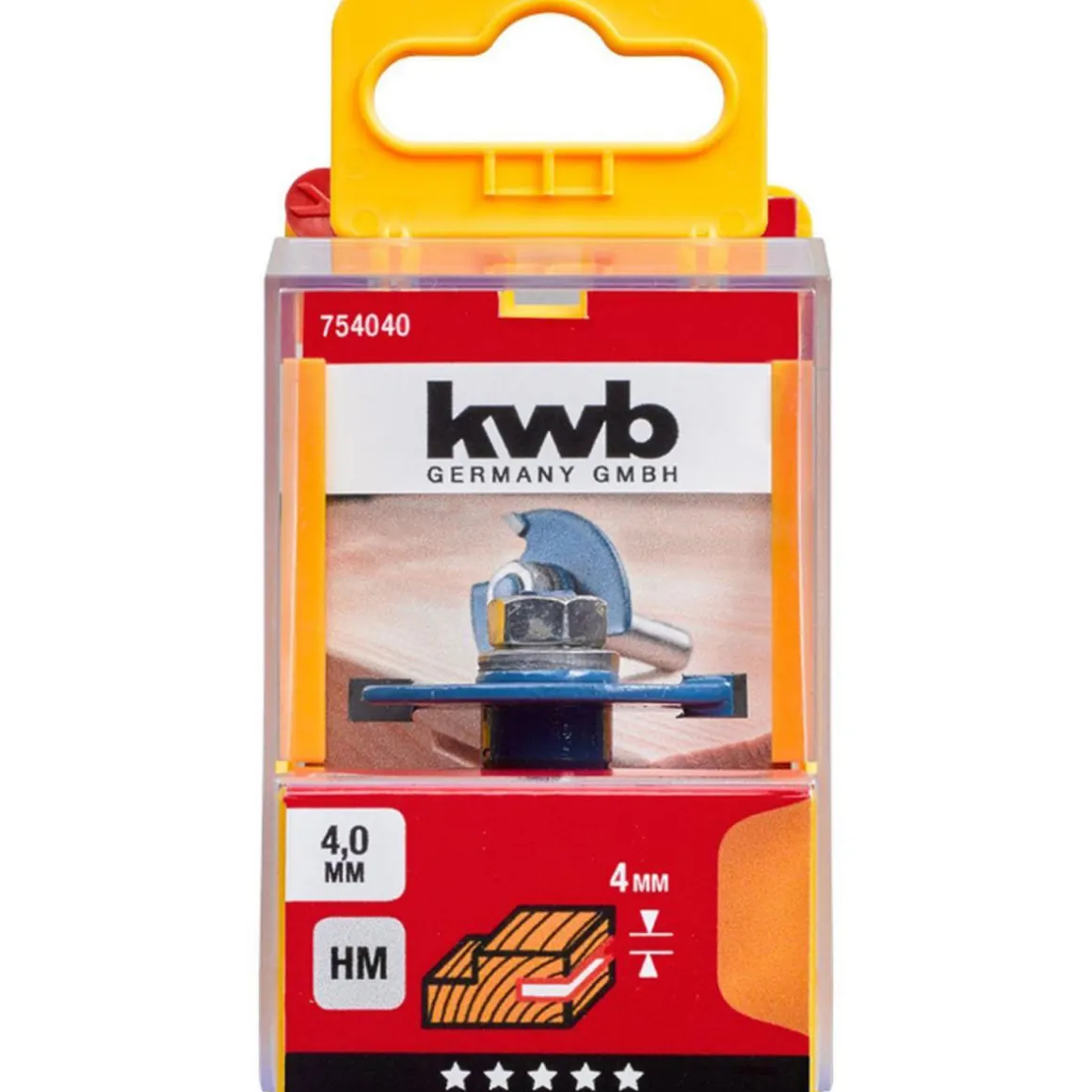 kwb Scheibennutfräser mit Spannschaft 4 mm