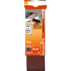 kwb Schleifbänder Holz und Metall 40 x 303 mm K80