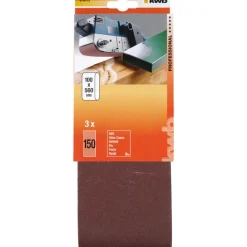 kwb Schleifbänder Holz und Metall 100 x 560 mm K150