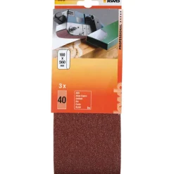 kwb Schleifbänder Holz und Metall 100 x 560 mm K40