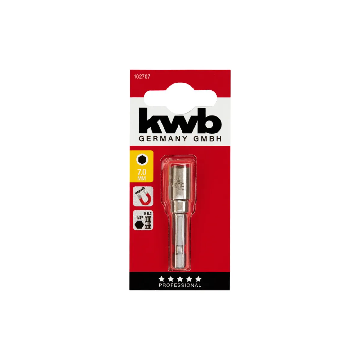 kwb Sechskant-Steckschlüssel 7 mm