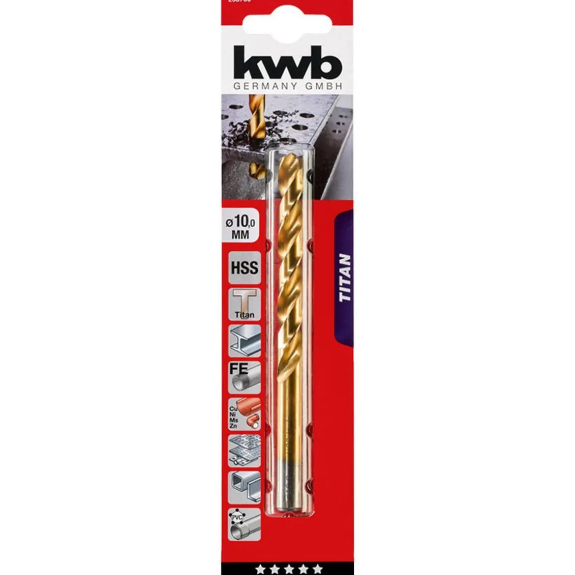 kwb Spiralbohrer Titan Durchmesser 10 mm
