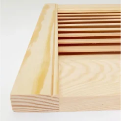 Lamellentür 69,0 x 59,4 x 2 cm Kiefer massiv