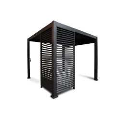 Lamellenwand 300-Serie anthrazit 0,9 x 2,4 m