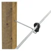 Langstiel-Bandisolator 22 cm schwarz 10 Stück
