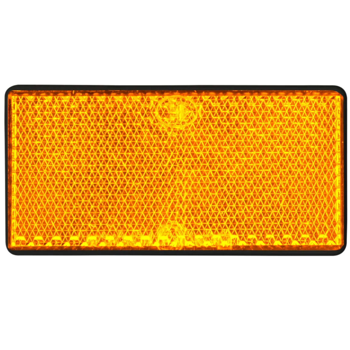 LAS 10208 Reflektor orange viereckig 2 Stk.
