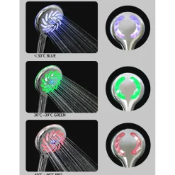 LED Handbrause 3 Farbstufen