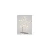 LED Metallstern silber