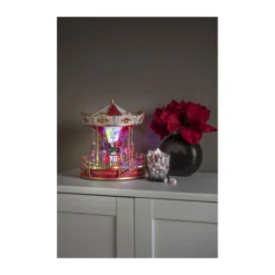 LED Szenerie Karussel 16DiodenMusik 3x AA u. USB