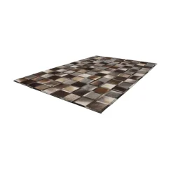 Lederteppich „Lavish 410“, grau