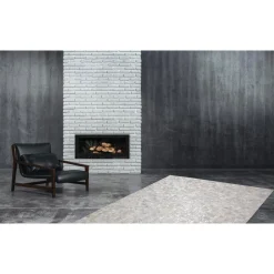 Lederteppich „Rocket 110“ Grau/Silber, 80x150cm
