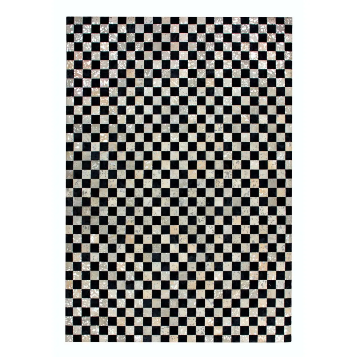 Lederteppich „Rocket 210“ Silber/Grau, 160x230cm