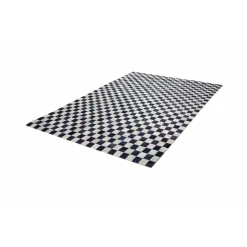 Lederteppich „Rocket 210“ Silber/Grau, 160x230cm