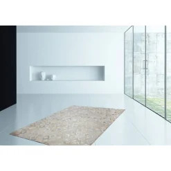 Lederteppich „Spark 110“, grau/silber