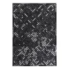 Lederteppich Spark 410 schwarz/silber