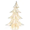 LED-Metalltanne gold , 56x13x79cm