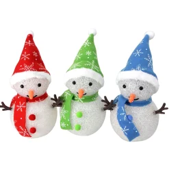 LED-Schneemann 20 cm Farbwechsel