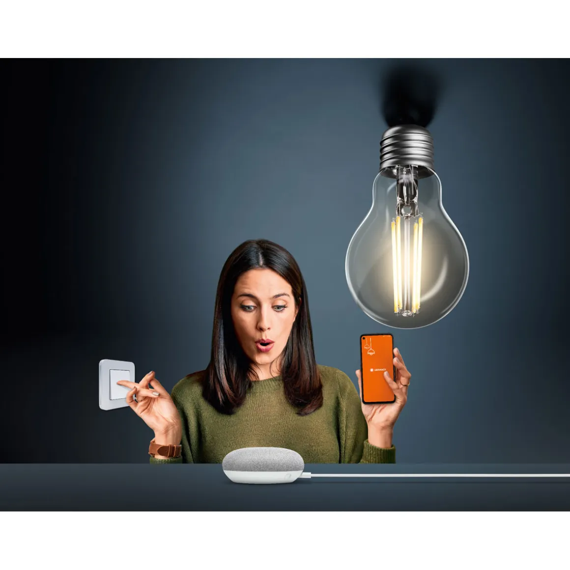 Ledvance SMART+ LED-Leuchtmittel VolksLicht E27 smart dimmbar