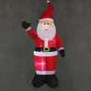 LED-Weihnachtsmann aufblasbar rot-weiß IP44 102x48x183 cm