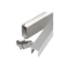 Leisten Oeland silber 2 x 4 x 179 cm