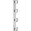 Lightme Badleuchte Aqua IP 44 4er Hollywood Spiegelleuchte Chrom
