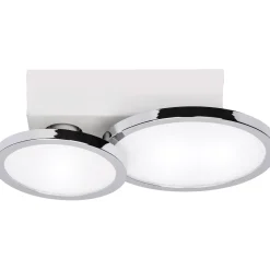 Lightme Badleuchte Aqua IP 44 2er Deckenleuchte Chrom