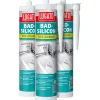 Lugato Silicon wie Gummi granitgrau 310 ml