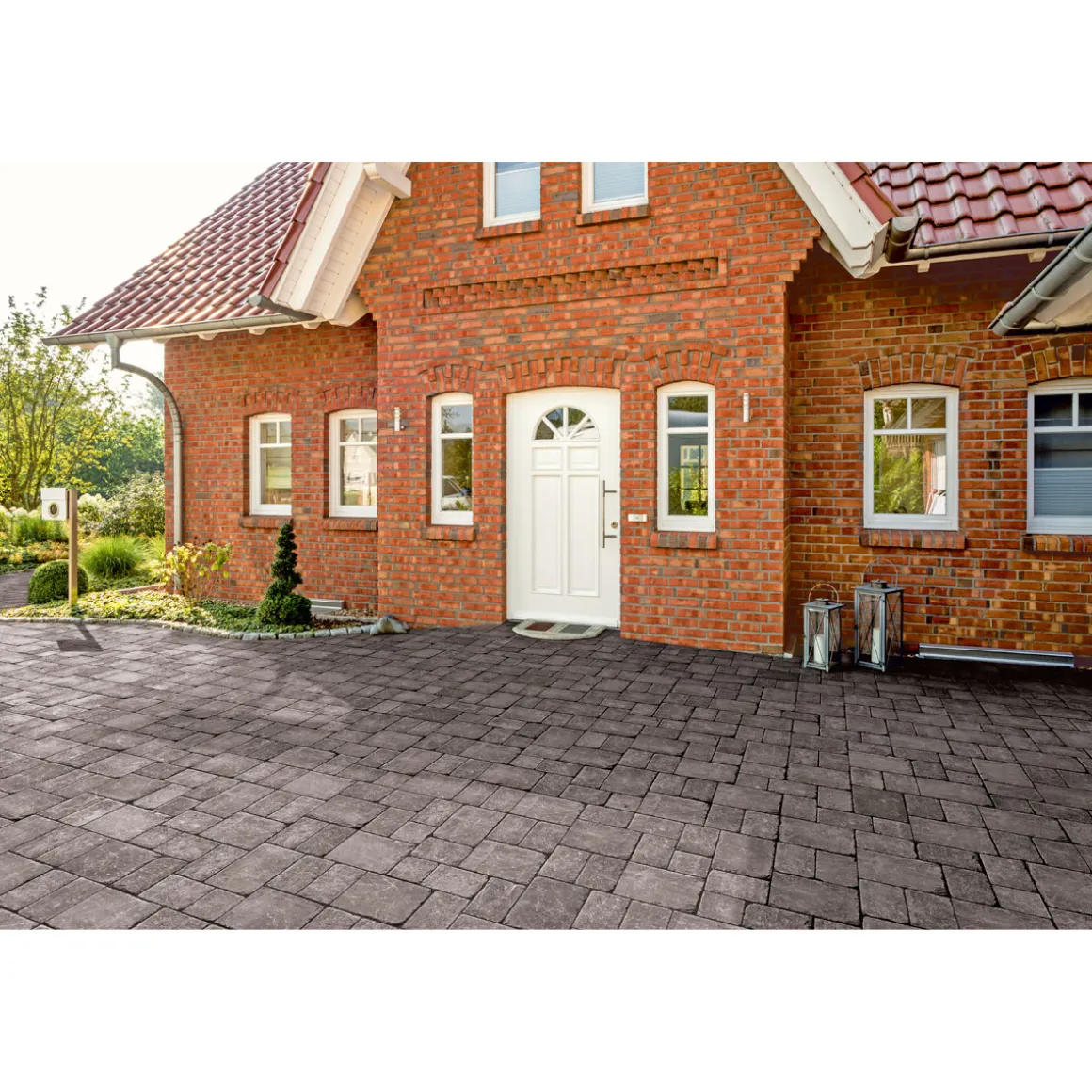 Lusit Antik Pflaster 21 x 14 x 7 cm Anthrazit ohne
