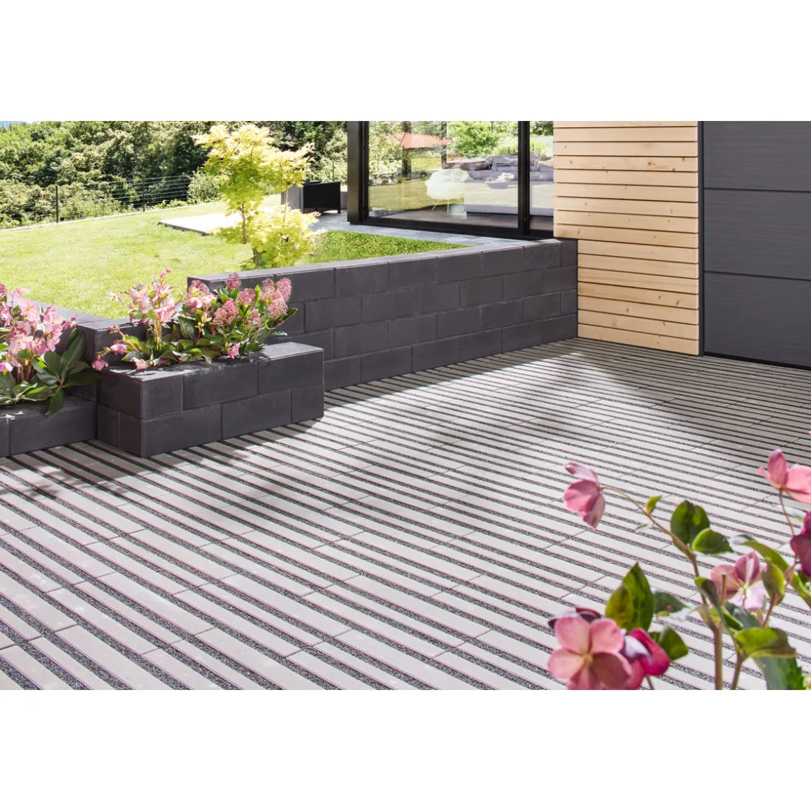 Lusit ECO City40x20x8 cm, Grau mit Microfase