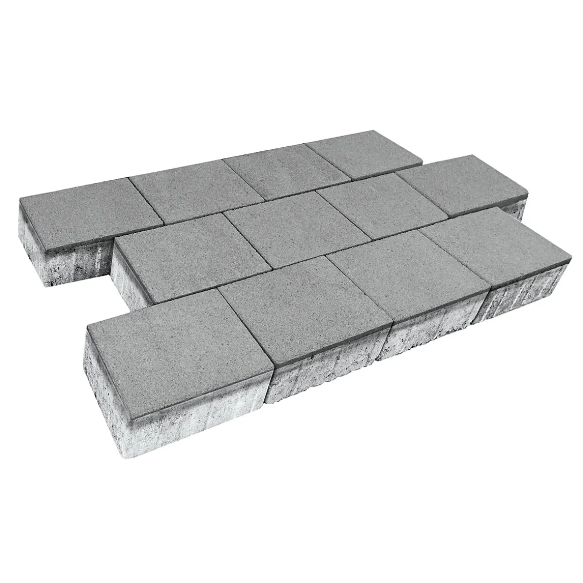 Lusit Rechteckpflaster mit Fase grau 10 x 20 x 8 cm