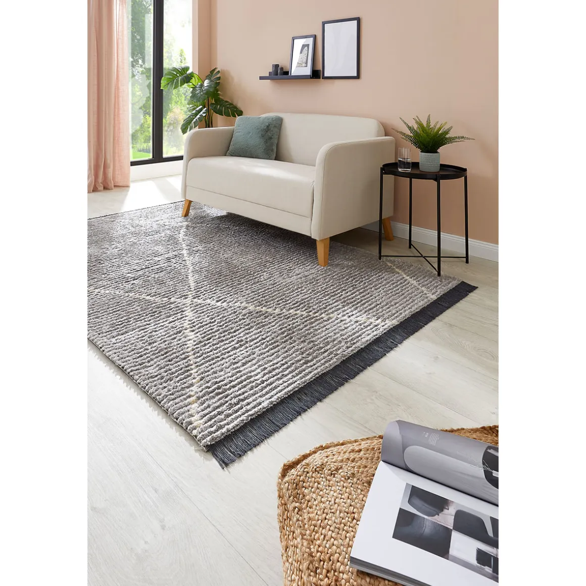 Luxor living Teppich Ovada hellgrau 120 x 170 cm